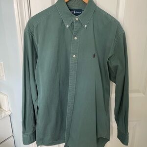 Ralph Lauren Blake Vintage Green Long-Sleeve Button-Down Shirt